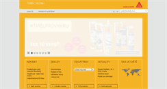 Desktop Screenshot of cze.sika.com