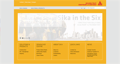 Desktop Screenshot of can.sika.com