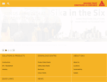 Tablet Screenshot of can.sika.com
